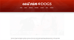 Desktop Screenshot of eastvandogs.com